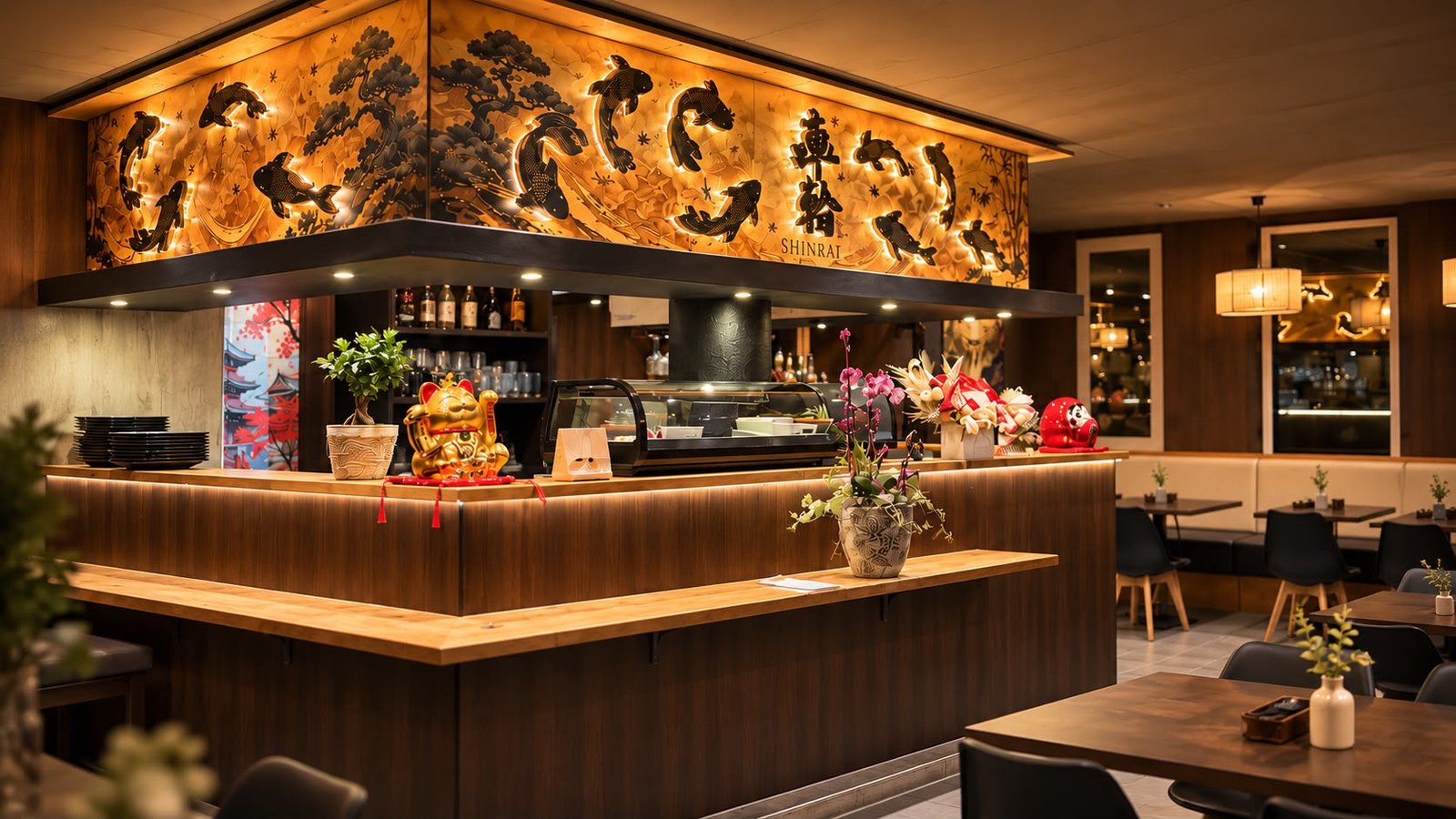 Modern Sushi.<br> Asian Fusion.<br> Crafted with <em>Trust.</em>